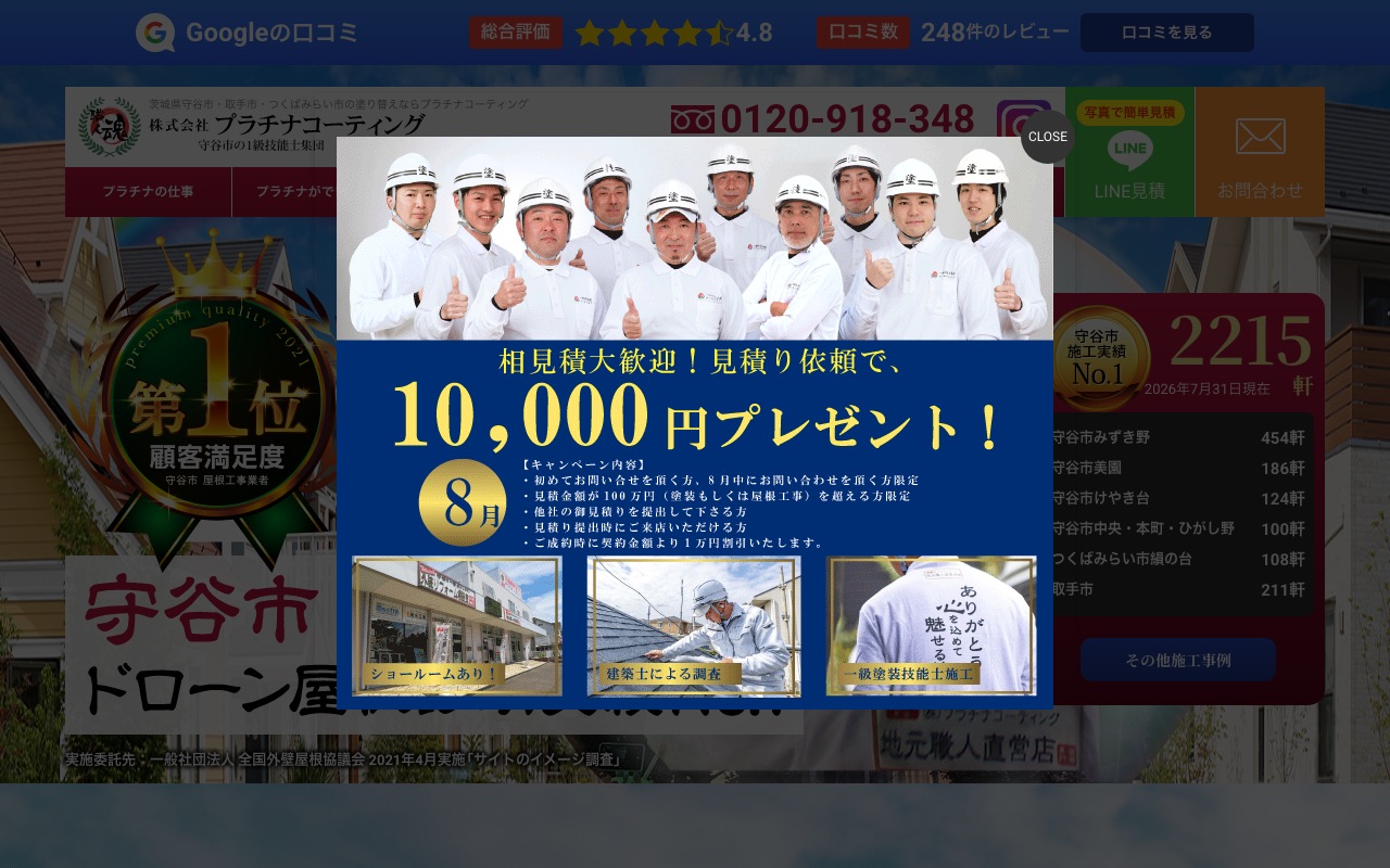 プラチナペイントの公式サイト